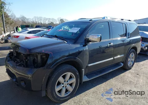 2014 Nissan Armada Platinum z USA, uszkodzony, nr VIN 5N1BA0NE2EN609087